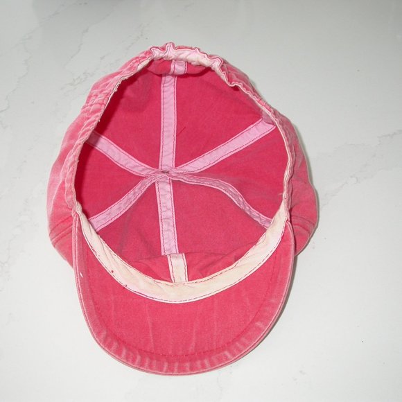 Red Denim Peaked Hat - Picture 4 of 5